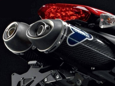 004CO - TERMIGNONI Ducati Hypermotard 1100/796 Carbon Dual Slip-on Exhaust (EU homologated)