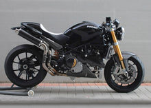 SPARK GDU0818 Ducati Monster S2R / S4R (03/06) Carbon Slip-on Exhaust "Round" (EU homologated; high position)