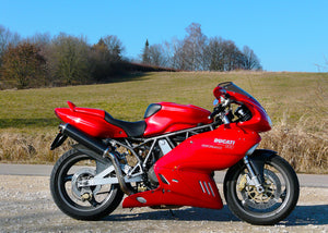 SPARK GDU0402 Ducati Supersport 750 / 900 Slip-on Exhaust "Round" (EU homologated; high position)