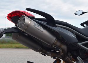 SPARK GDU1808 Ducati Hypermotard 950 (2019+) Titanium Dual Slip-on Exhaust "Grid-o" – Accessories in Desmoheart – an Motorcycle Aftermarket Parts & Accessories Online Shop