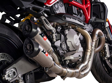 QD EXHAUST Ducati Monster 1200 (17/21) Dual Slip-on Exhaust 