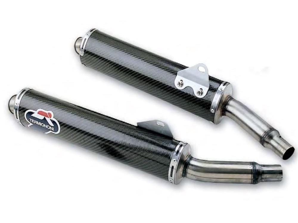 TERMIGNONI 069CR 96007700B Ducati Monster Carbon Dual Slip-on Exhaust (racing)