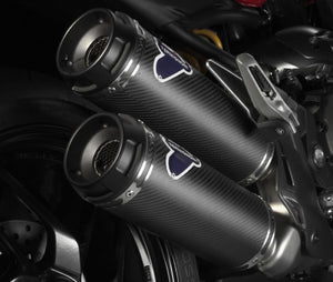 Ducati Monster 1200 Carbon Slip-on Silencers by TERMIGNONI
