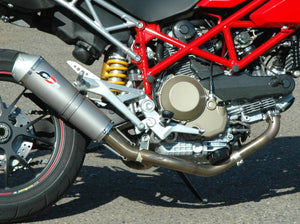 QD EXHAUST Ducati Hypermotard 1100 (07/09) Full Exhaust System "Tri-Cone" (EU homologated)