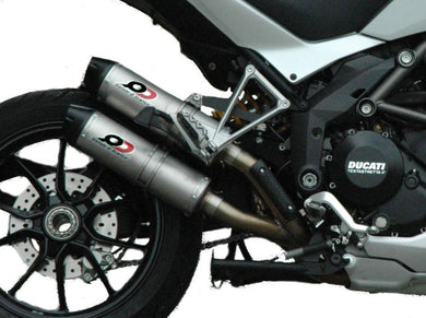 QD EXHAUST Ducati Multistrada 1200 (10/14) Titanium Semi-Full Dual Exhaust System 
