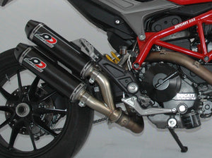 QD EXHAUST Ducati Hypermotard 821 (13/15) Dual Slip-on Exhaust "Magnum" (EU homologated)