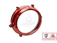 CA200PR - CNC RACING Ducati Panigale V2 (2012+) Clear Clutch Cover (Pramac edition)