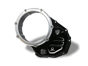 CA501PR - CNC RACING Ducati Oil Bath Clear Clutch Cover (Pramac edition)