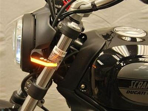 NEW RAGE CYCLES Ducati Scrambler LED Front Turn Signals