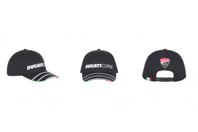 Ducati Corse Cap Flag Italy (100% cotton) – Merc. in Desmoheart – an Motorcycle Aftermarket Parts & Accessories Online Shop