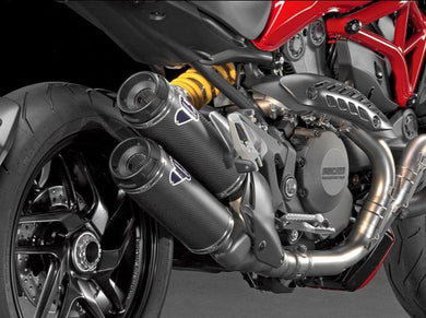 Ducati Monster 821 Carbon Slip-on Silencers by TERMIGNONI