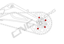DA386 - CNC RACING Ducati Monster / Panigale Rear Sprocket Nuts (M10x1.0)