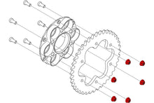 DA388X - CNC RACING Ducati Titanium Gear Ring Nuts (M8x1.25)