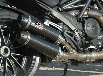 QD EXHAUST Ducati Diavel 1200 (10/18) Dual Slip-on Exhaust System 