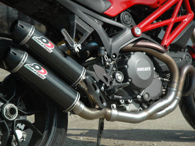 QD EXHAUST Ducati Monster 1100 Evo (12/13) Dual Slip-on Exhaust 