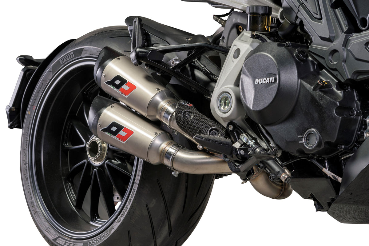 QD EXHAUST Ducati Diavel 1260 Semi-Full Dual Exhaust System – Desmoheart