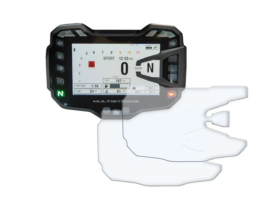 DSP-DUC-001 - R&G RACING Ducati Multistrada Dashboard Screen Protector Kit
