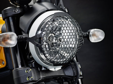 EVOTECH Ducati Scrambler 800 / 400 Headlight Guard – Accessories in Desmoheart – an Motorcycle Aftermarket Parts & Accessories Online Shop