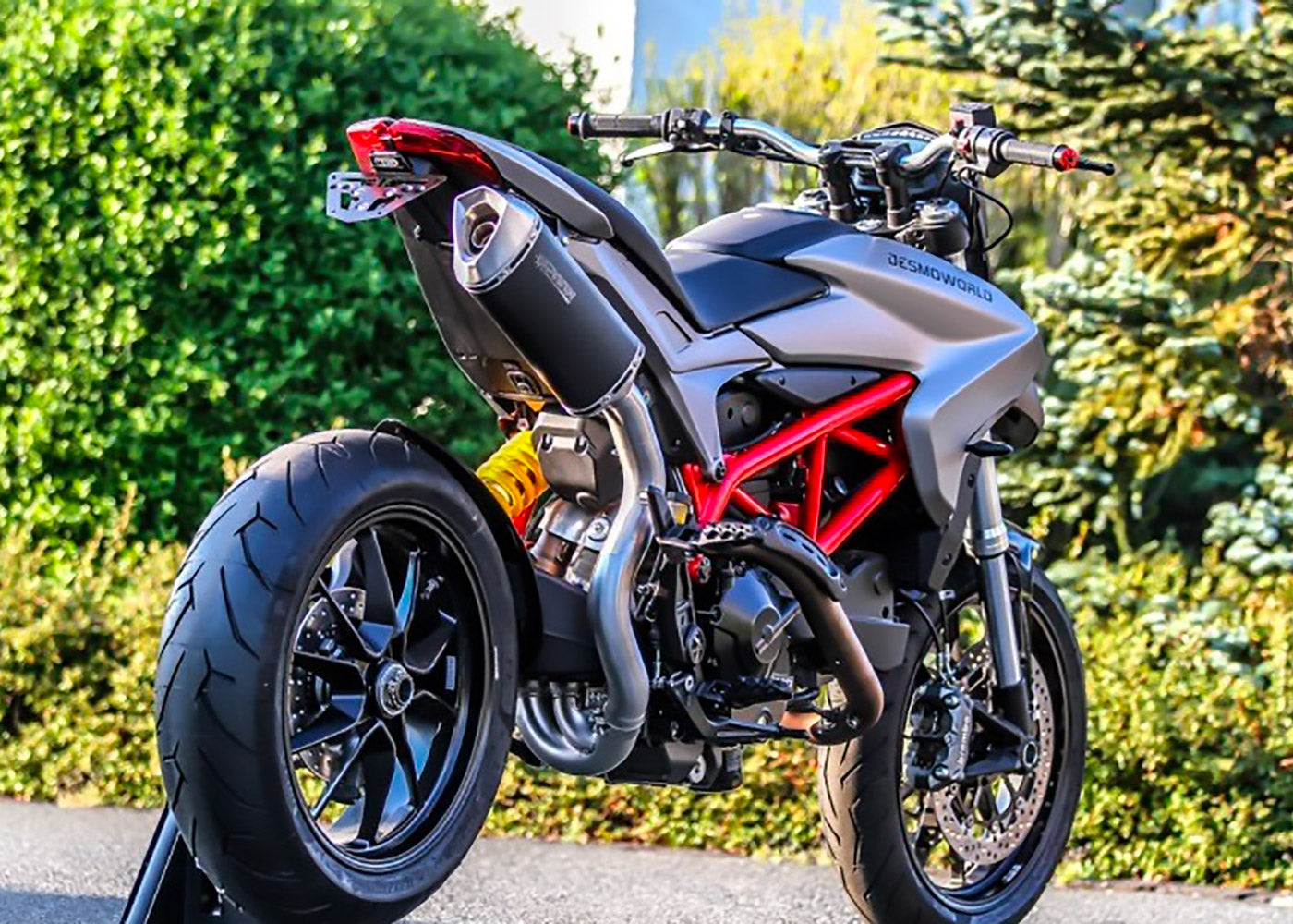 SPARK Ducati Hypermotard 821 High Position Exhaust System 