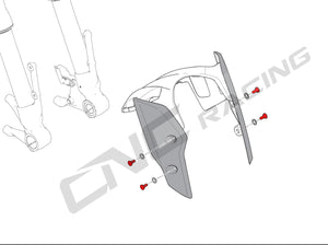 KV446 - CNC RACING Ducati Hypermotard / Multistrada Front Mudguard Screws – Accessories in Desmoheart – an Motorcycle Aftermarket Parts & Accessories Online Shop