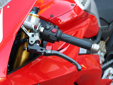 LCR12 - CNC RACING Ducati / Aprilia / MV Agusta Carbon Folding Clutch Lever