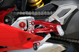PE408PR - CNC RACING Ducati Panigale V4R Adjustable Rearset "RPS" (Pramac Racing Limited Edition)