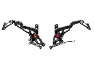 PE441 - CNC RACING Ducati Monster 1200/821 Adjustable Rearset (Touring)
