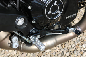 PER01 - CNC RACING Ducati Scrambler / Monster 797 Pilot Eccentric Footpegs Adjustable Supports Kit