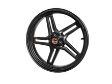 BST Ducati Diavel Carbon Wheel "Rapid TEK" (front, 5 slanted spokes, black hubs)
