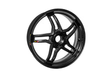 BST MV Agusta Dragster 800 Carbon Wheel "Rapid TEK" (offset rear, 5 slanted spokes, black hubs)