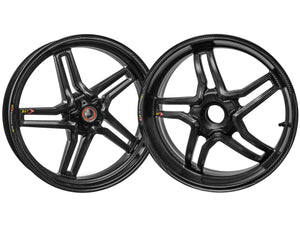 BST Ducati Monster 796 Carbon Wheels Set "Rapid TEK" (front & offset rear, 5 slanted spokes, black hubs) – Accessories in Desmoheart – an Motorcycle Aftermarket Parts & Accessories Online Shop