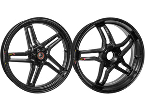 BST MV Agusta Brutale 1078 / 990R (10/11) Carbon Wheels Set "Rapid TEK" (front & offset rear, 5 slanted spokes, black hubs) – Accessories in Desmoheart – an Motorcycle Aftermarket Parts & Accessories Online Shop