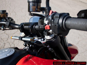Ducati Hypermotard 950 (2019+) OHLINS Steering Damper + CNC RACING Mounting Kit