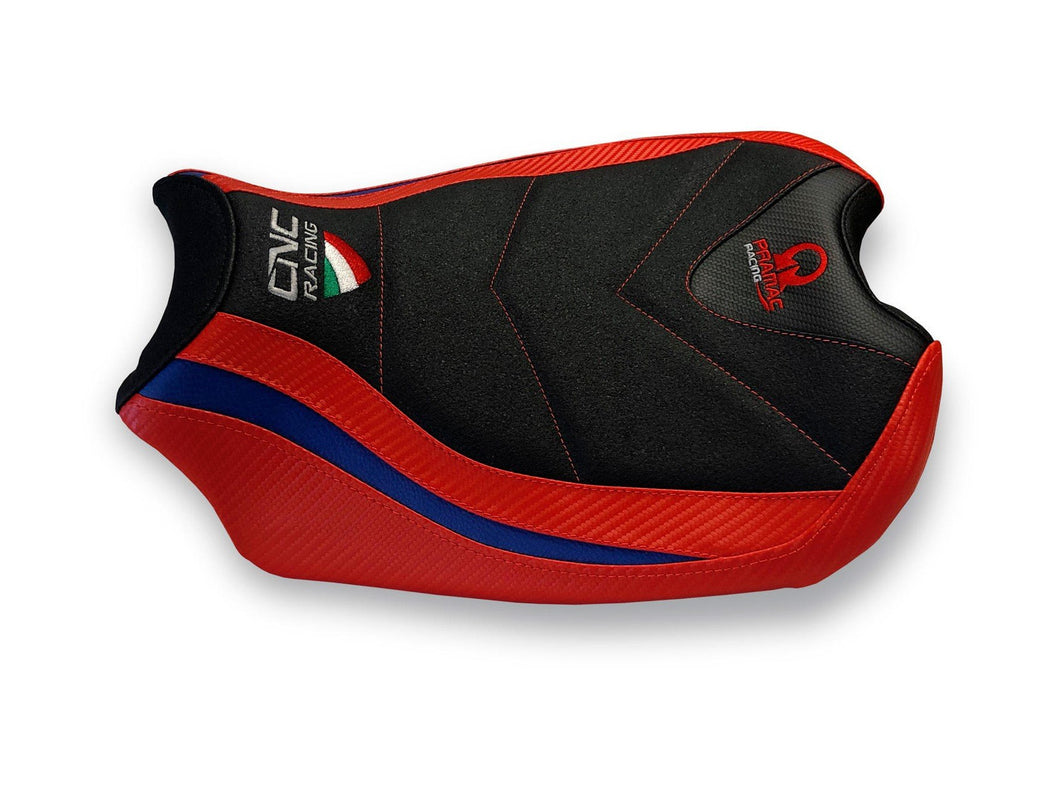 SLD01PR - CNC RACING Ducati Panigale V4 (2018+) Ultragrip Seat Cover (Pramac edition) – Accessories in Desmoheart – an Motorcycle Aftermarket Parts & Accessories Online Shop