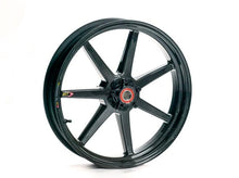 BST Ducati Hypermotard 821 Carbon Wheel "Mamba TEK" (front, 7 straight spokes, black hubs)