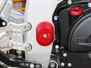 TT348 - CNC RACING Aprilia RSV4 / Tuono V4 (2009+) Swingarm Pivot Axle Frame Plugs