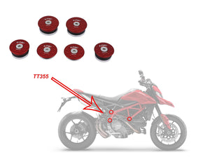 TT355 - CNC RACING Ducati Hypermotard 950 Frame Plugs – Accessories in Desmoheart – an Motorcycle Aftermarket Parts & Accessories Online Shop