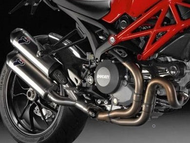 TERMIGNONI 012IO Ducati Monster 1100 Evo Dual Slip-on Exhaust (EU homologated)