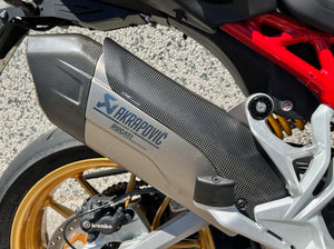 ZA901 - CNC RACING Ducati Multistrada V4 (2021+) Carbon Exhaust Silencer Heat Guard (for Akrapovic full system)