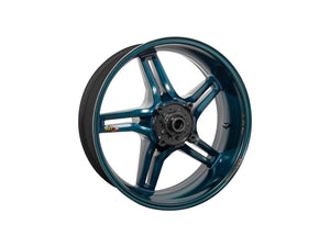 BST Ducati Panigale / Streetfighter Carbon Wheel "Rapid TEK" (offset rear, 5 slanted spokes, black hubs)