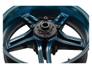 BST Ducati Panigale 1199/1299 Carbon Wheel "Rapid TEK" (offset rear, 5 slanted spokes, black hubs)