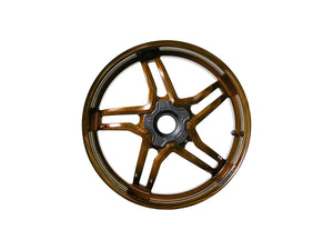 BST MV Agusta Dragster 800 Carbon Wheel "Rapid TEK" (offset rear, 5 slanted spokes, black hubs)