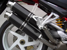 SPARK Ducati Monster S4R/S4RS Slip-on Exhaust "Round" (EU homologated; carbon)