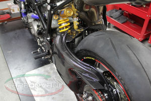 CARBONVANI Ducati Superbike 1098 / 1198 / 848 Carbon Swingarm Guard (SBK version)