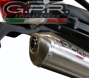 GPR Ducati Monster 821 (15/16) Slip-on Exhaust "Satinox" (EU homologated)