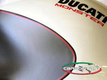 CARBONVANI Ducati Monster 696/796/1100 Carbon Side Tank Panels Kit "White"