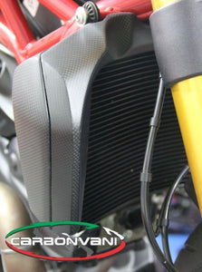 CARBONVANI Ducati Monster 1200/821 (2014+) Carbon Water Cooler Covers Kit