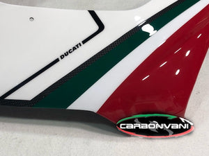 CARBONVANI Ducati Panigale V4 / V4S (2018+) Carbon Full Fairing "Tricolore" (road version; 8 pcs) – Accessories in Desmoheart – an Motorcycle Aftermarket Parts & Accessories Online Shop