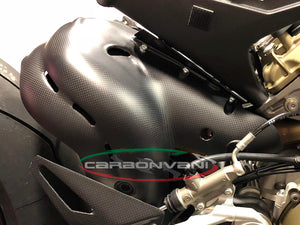 CARBONVANI Ducati Panigale V4 / V4R (18/21) Carbon Exhaust Collector Guard (Euro4)