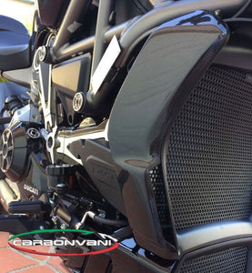 CARBONVANI Ducati XDiavel Carbon Water Cooler Guards Kit – Accessories in Desmoheart – an Motorcycle Aftermarket Parts & Accessories Online Shop